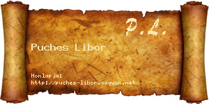 Puches Libor névjegykártya